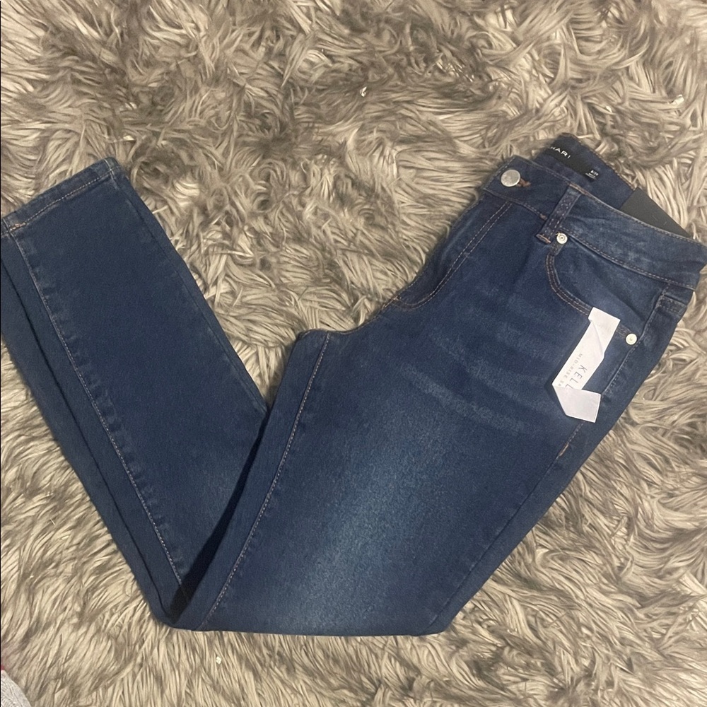Tahari Dark Blue Skinny Jeans - Picture 2 of 7